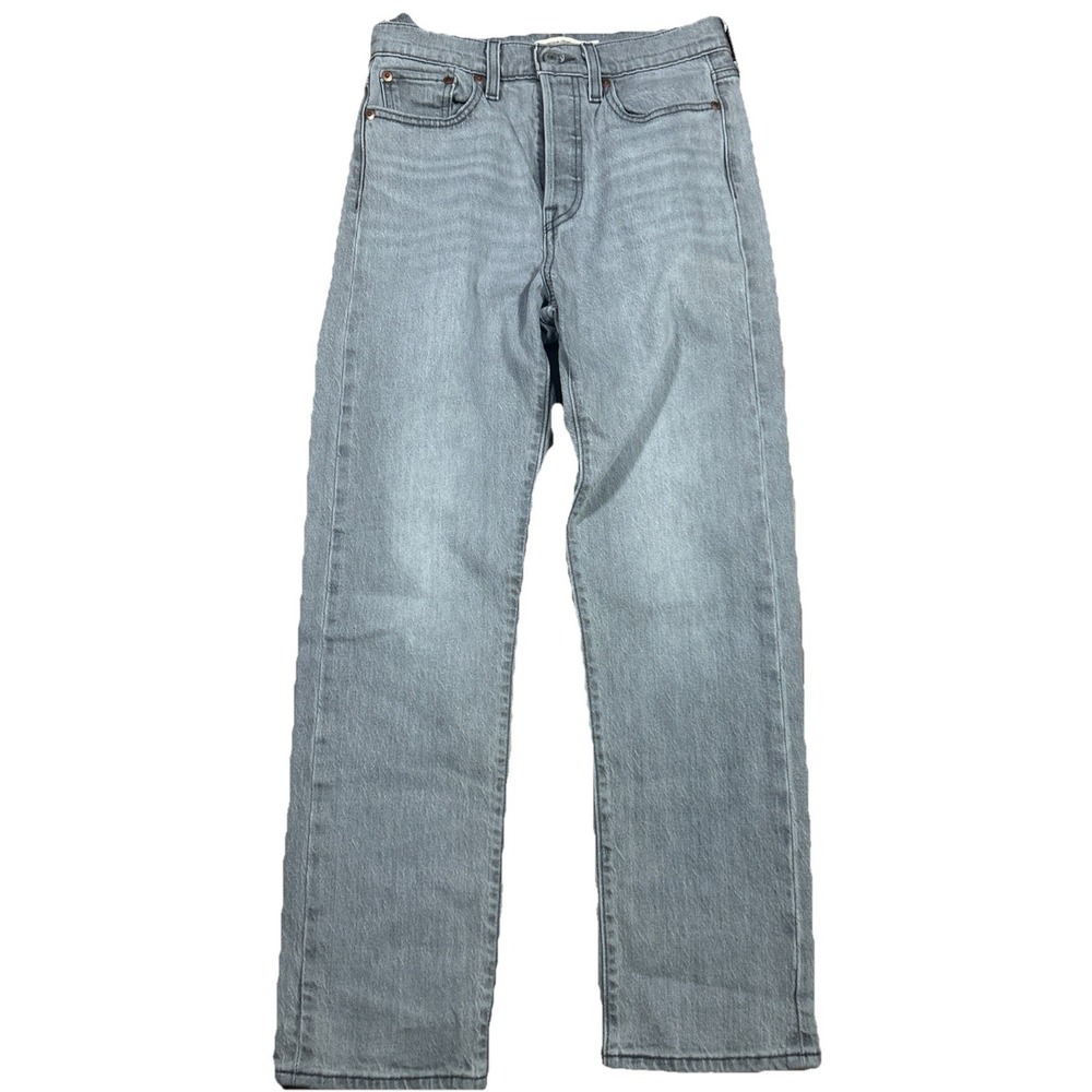Levi's BIG E Wedgie Straight Stretch Women's 28 Heathered Gray